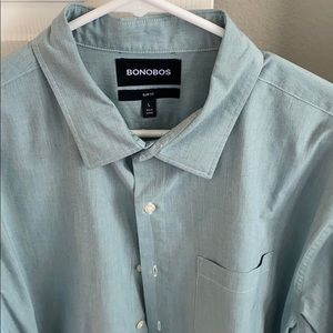 Bonobos pastel green button up
